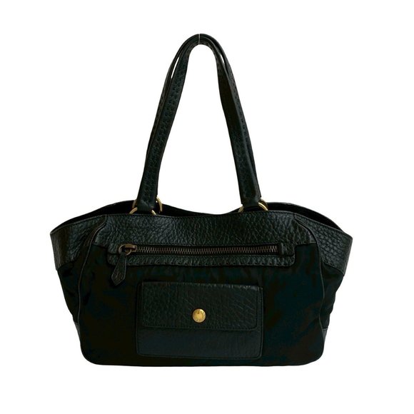 PRADA Prada Triangle Logo Plate Hardware Leather Tessuto Nylon Semi-Shoulder ... - Picture 1 of 10